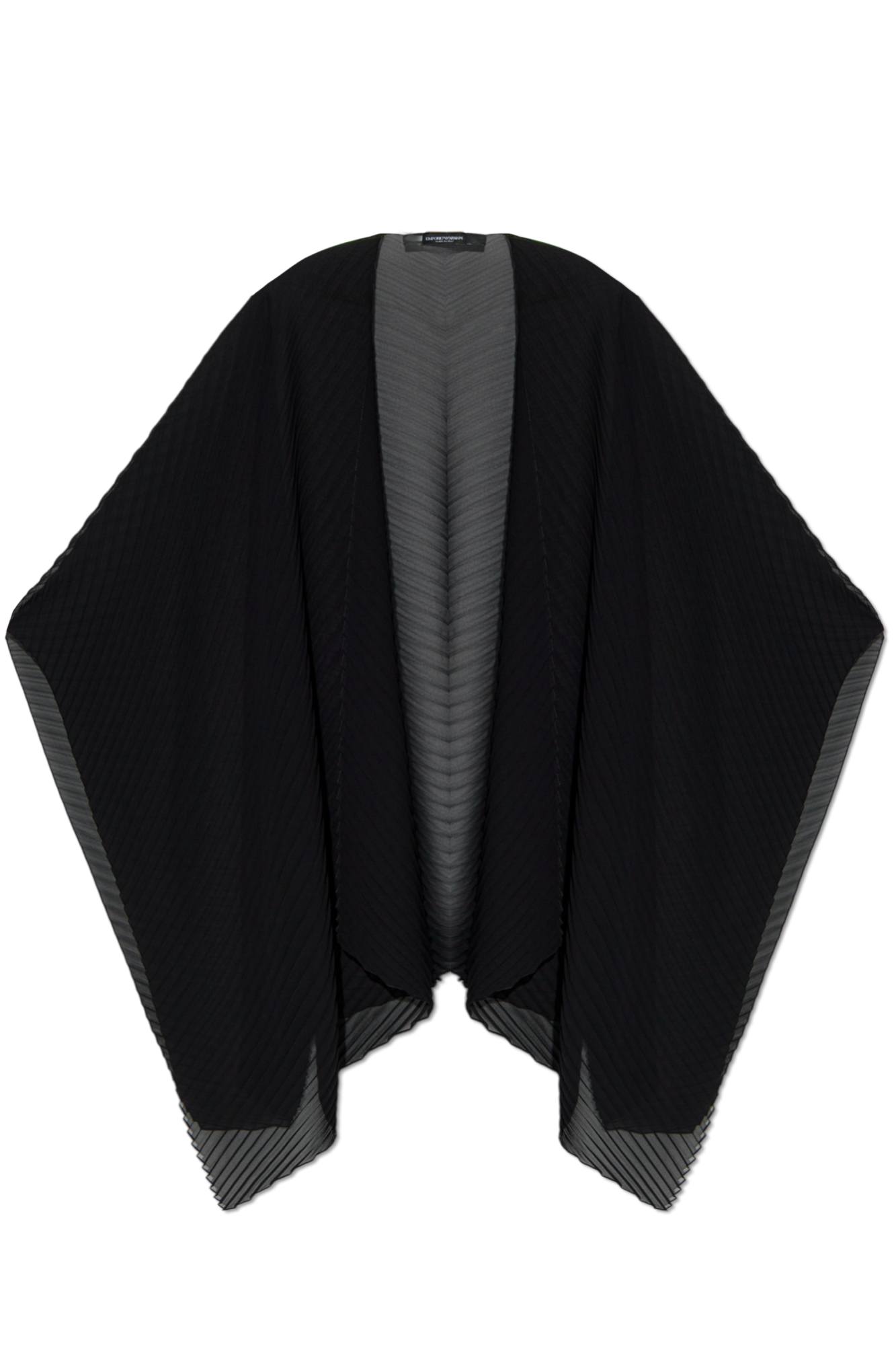 ポンチョ・ケープ EMPORIO ARMANI Woman Cape Black EW002069AF16521 UC001 Emporio Armani Pleated Poncho | Women's Clothing | Vitkac